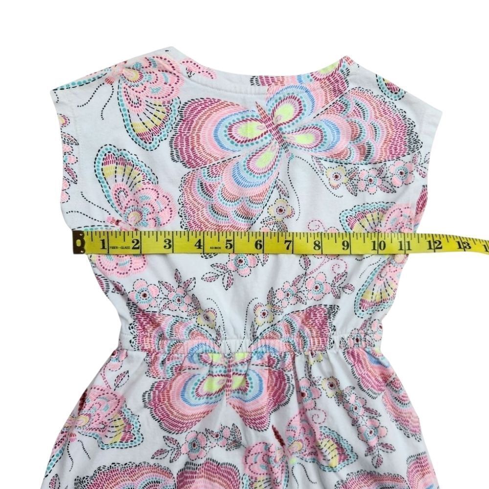 GAP Kids Multicolor Butterfly Patterned Girls Dress 100% Cotton Size 4T (XS) - Picture 10 of 12